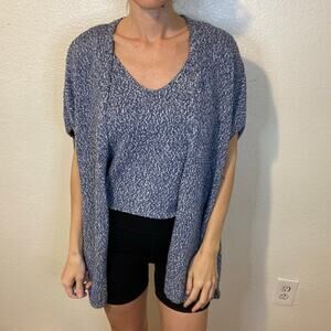 Stitches & Stripes‎ 2 Piece Matching Set Sweater Tank & Short Sleeve Cardigan S